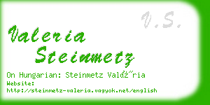 valeria steinmetz business card